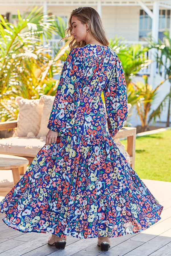 JAASE ~ Carnation Print Teresa Maxi