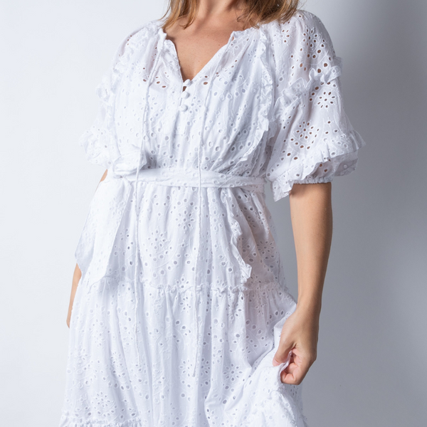 House of Lacuna ~ Summer Florence Embroidery Anglaise Dress