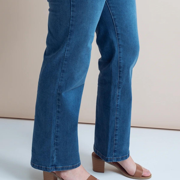 DENIM ~ Wide Leg Blue Denim