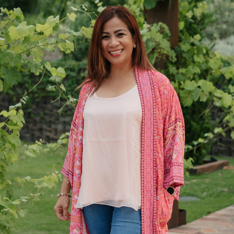 JAASE ~ Strawberry Sunset Print Kelle Kimono