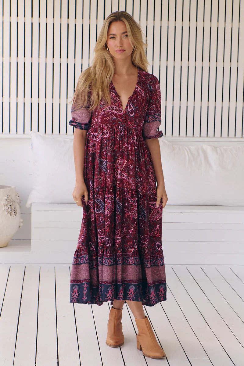 JAASE ~ Sadie Print Eve Midi Dress