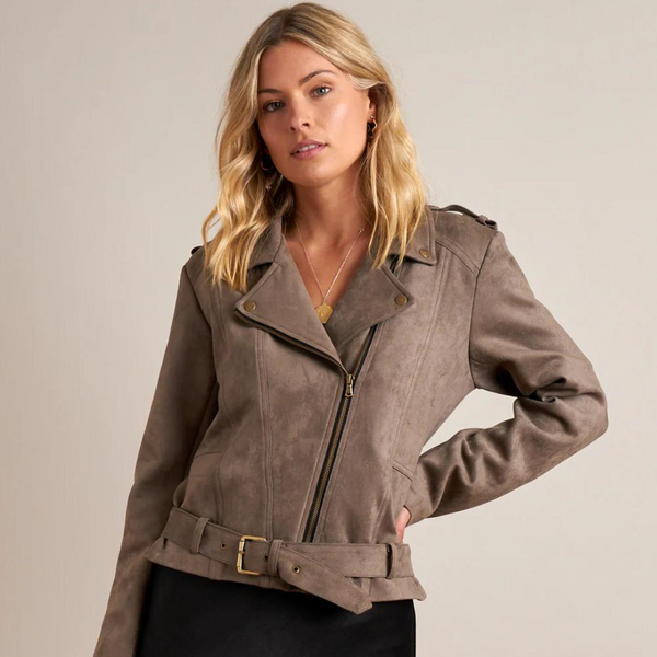 Gysette ~ Arizona Biker Jacket | Charcoal