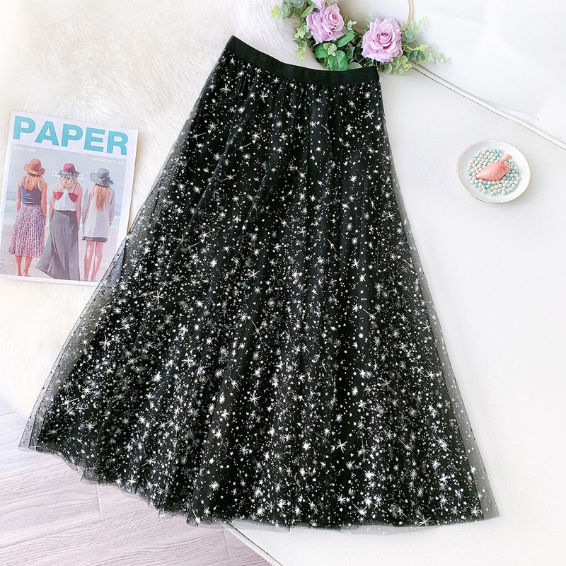 Tulle Skirt ~ Silver Star