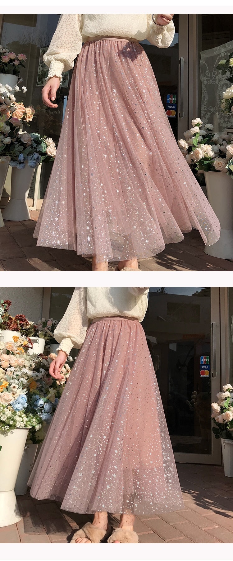 Tulle Skirt ~ Silver Star