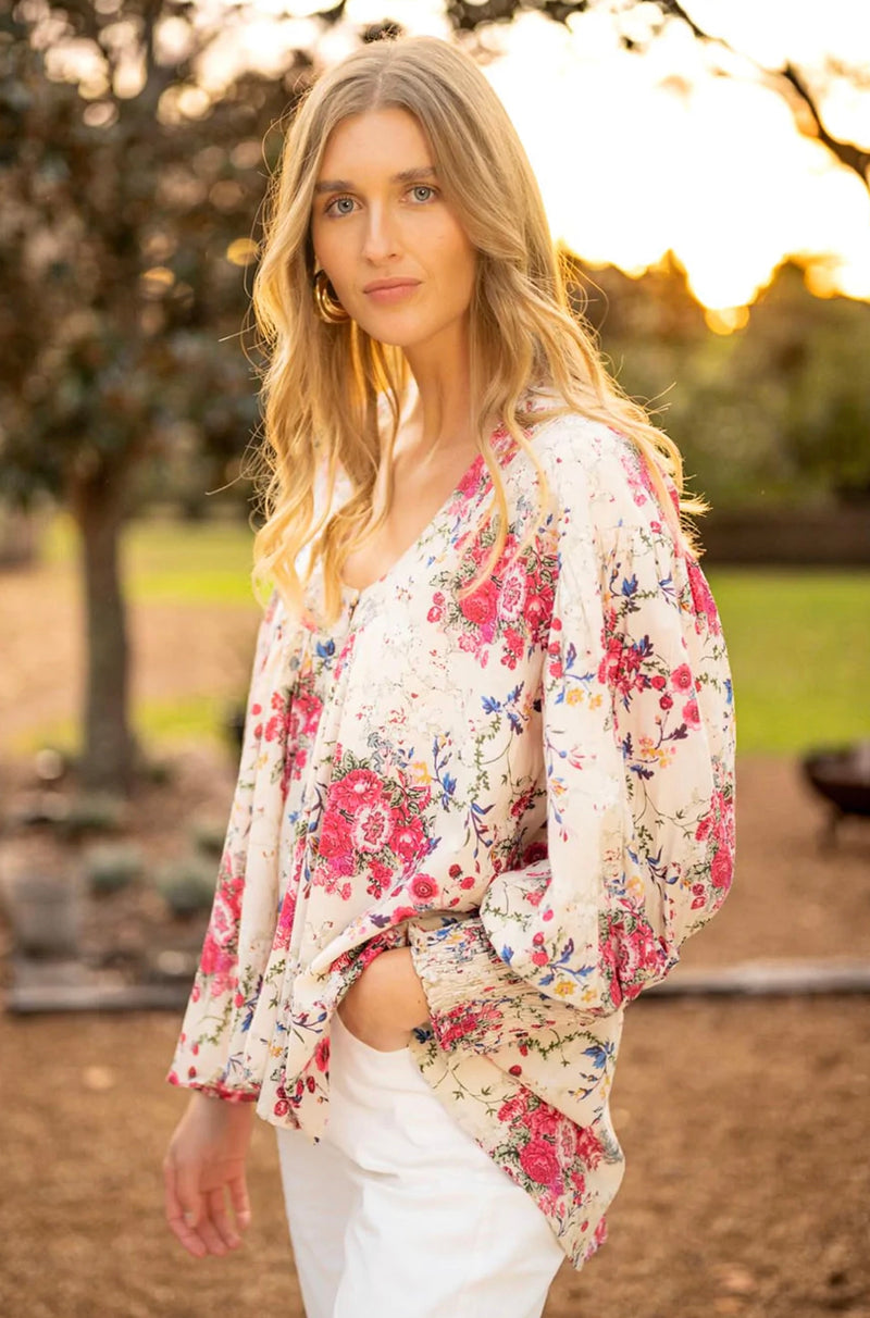 House of Lacuna ~ Siena Top in floral