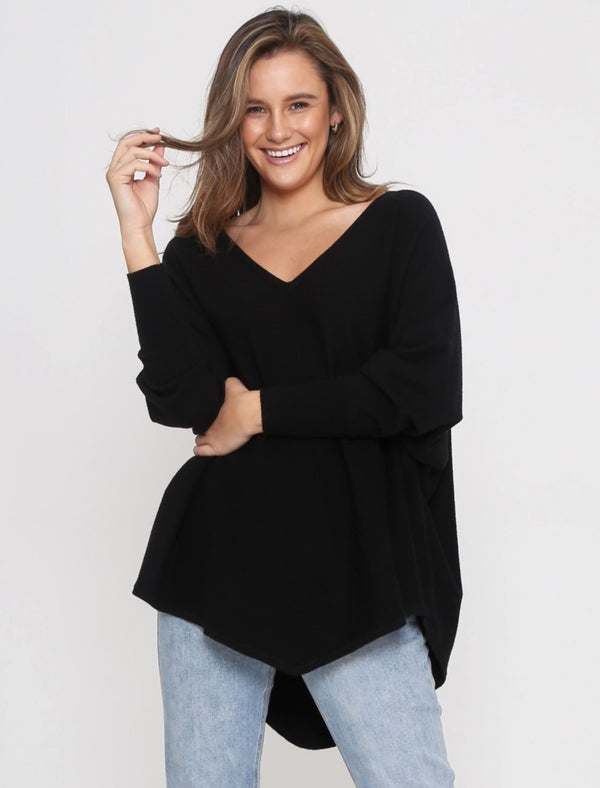 Leonie ~ Zoe Knit in Black