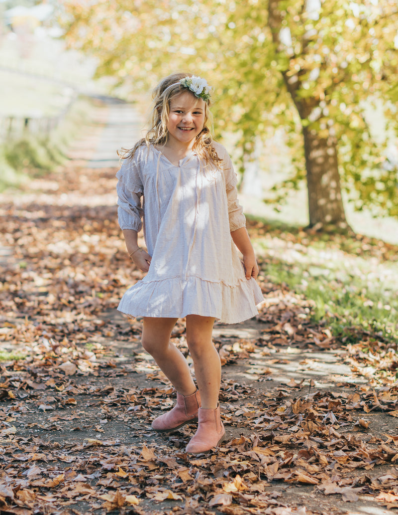 Little House of Lacuna ~ Florence Dress in Dusty Pink