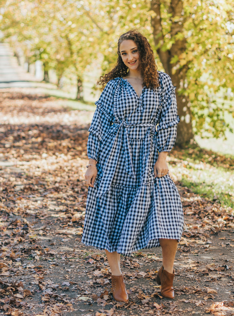 House of Lacuna ~ Florence Dress in black gingham