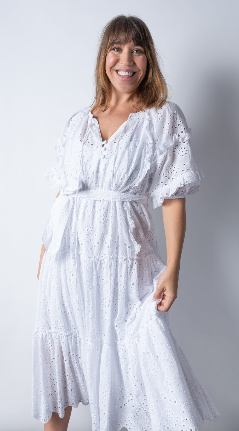 House of Lacuna ~ Summer Florence Embroidery Anglaise Dress