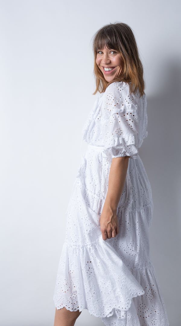 House of Lacuna ~ Summer Florence Embroidery Anglaise Dress