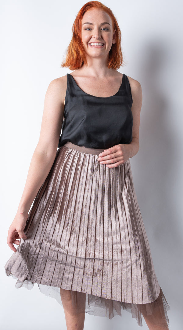 KelK. Tulle Skirt ~ Bronze Velvet